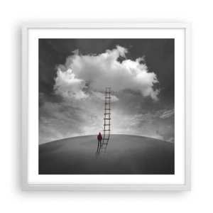 Affiche dans un cadre blanc - Poster - Tout est possible - 50x50 cm