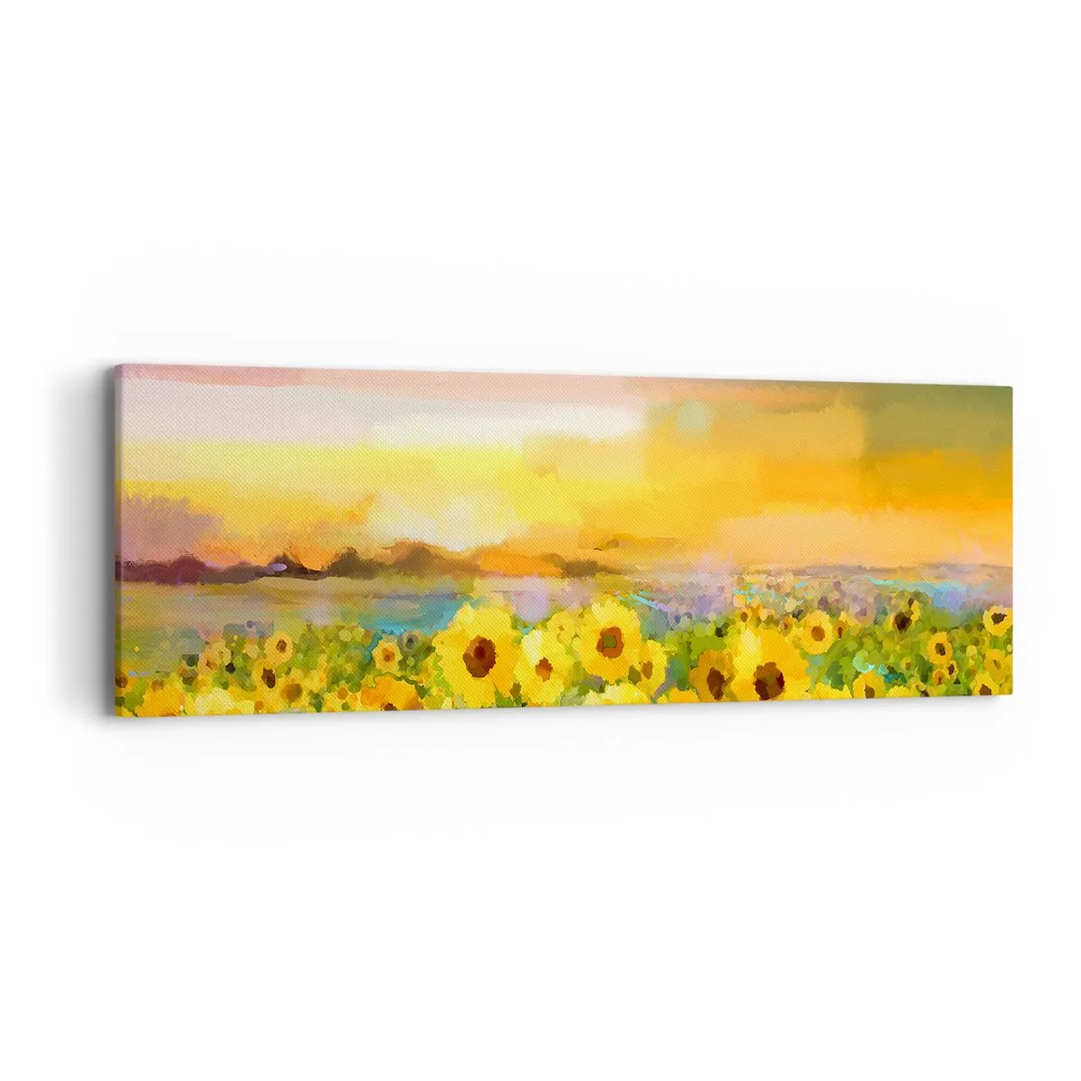 Impression sur toile - Image sur toile - Le soleil lui-même est descendu sur terre - 90x30 cm