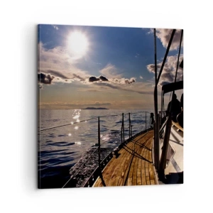 Impression sur toile - Image sur toile - Naviguer vers le soleil - 60x60 cm