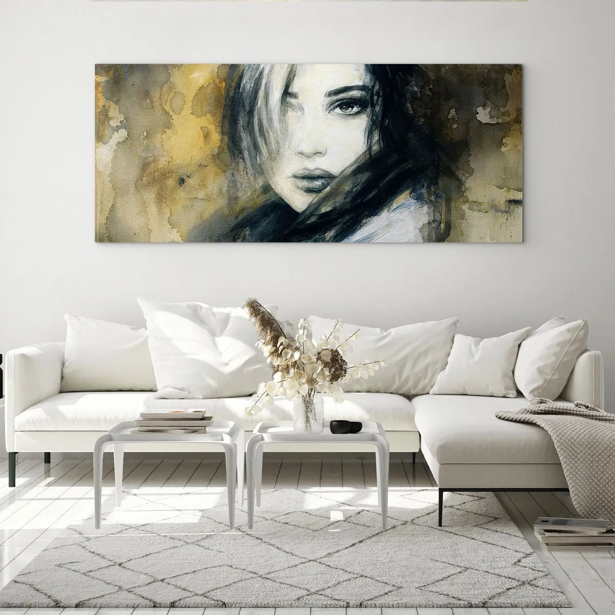 Impression sur verre - Image sur verre - plutôt innocente ou sensuelle ? - 90x30 cm