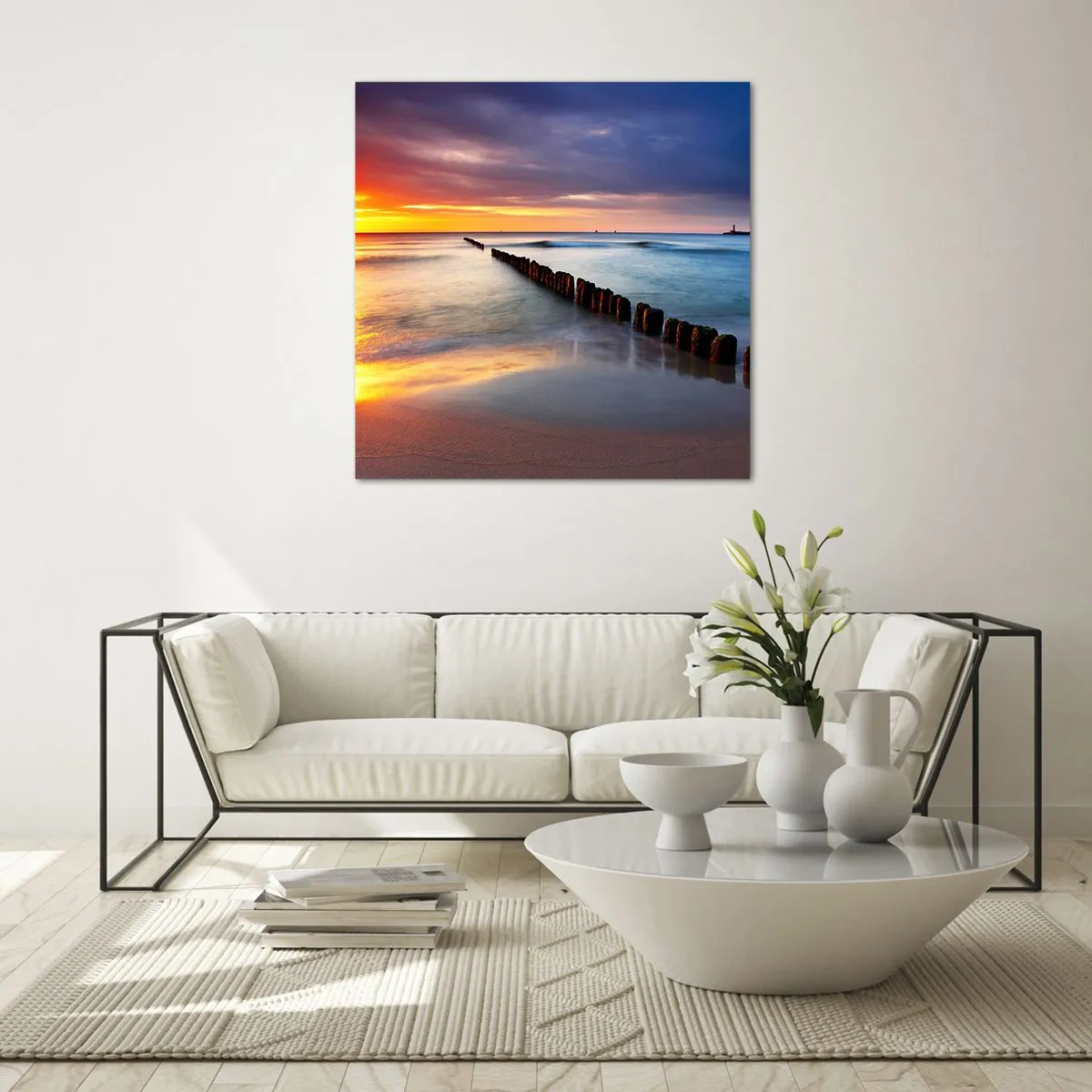 Impression sur verre - Image sur verre - Ecoute le silence - 60x60 cm