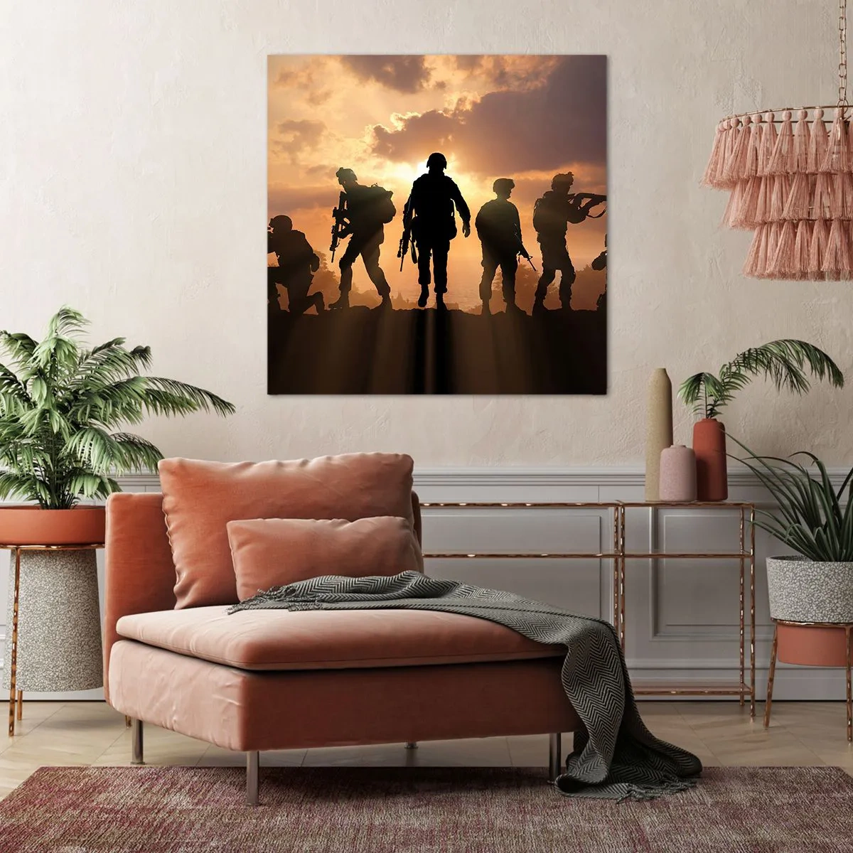 Impression sur toile - Image sur toile - Brothers in arms - 50x50 cm