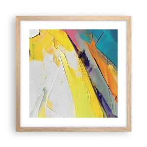 Affiche dans un chêne clair - Poster - Anatomie du monde - 40x40 cm