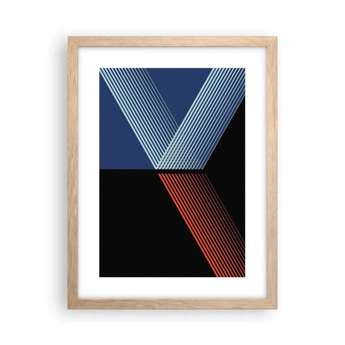 Affiche dans un chêne clair - Poster - Histoire simple - 30x40 cm