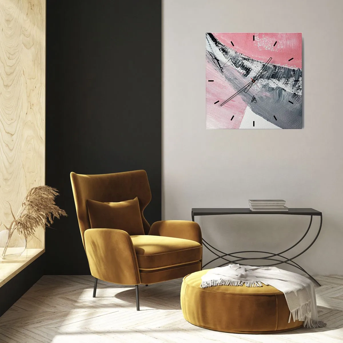 Horloge murale - Pendule murale - Composition assortie - 40x40 cm