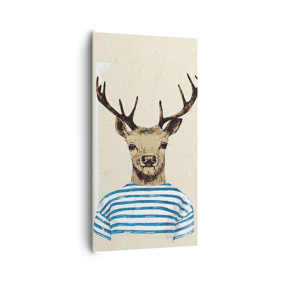 Impression sur toile - Image sur toile - Parce que j'aime les chemises rayées - 65x120 cm