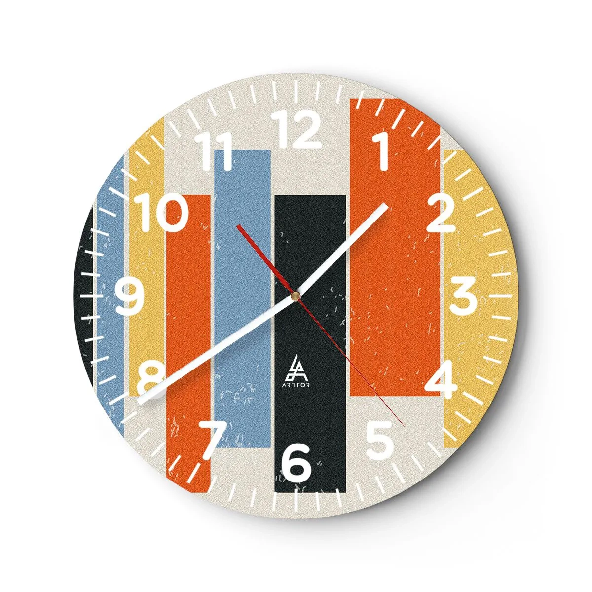 Horloge murale - Pendule murale - Notation musicale - 30x30 cm