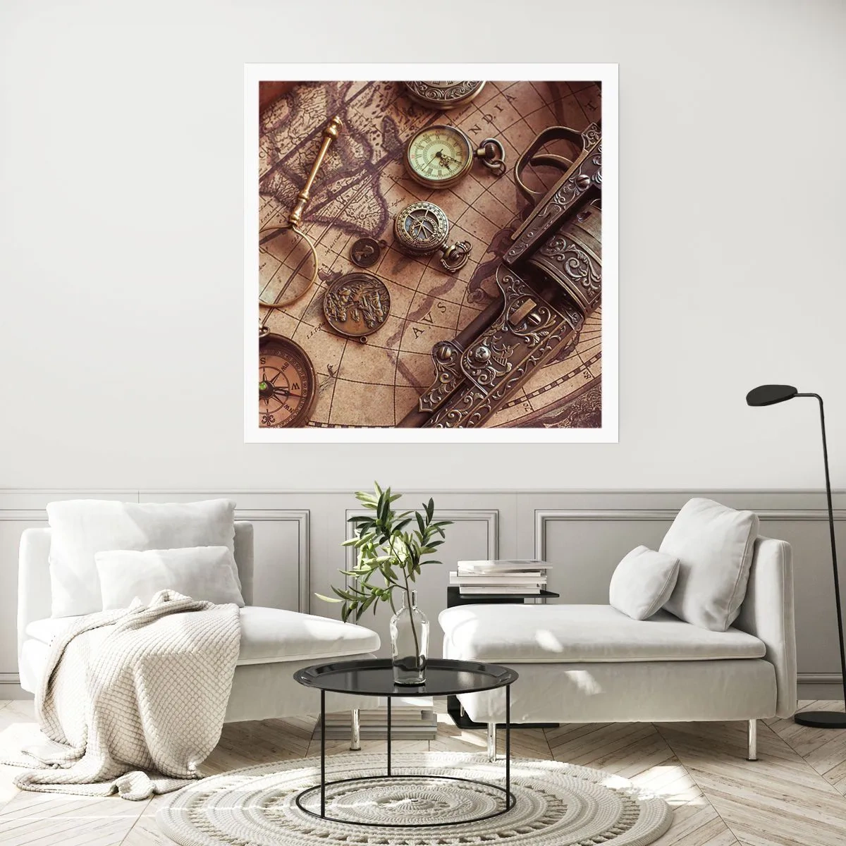 Affiche - Poster - L'aventure appelle - 30x30 cm