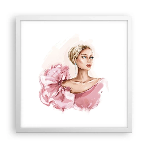 Affiche dans un cadre blanc - Poster - Comme peinte... - 40x40 cm