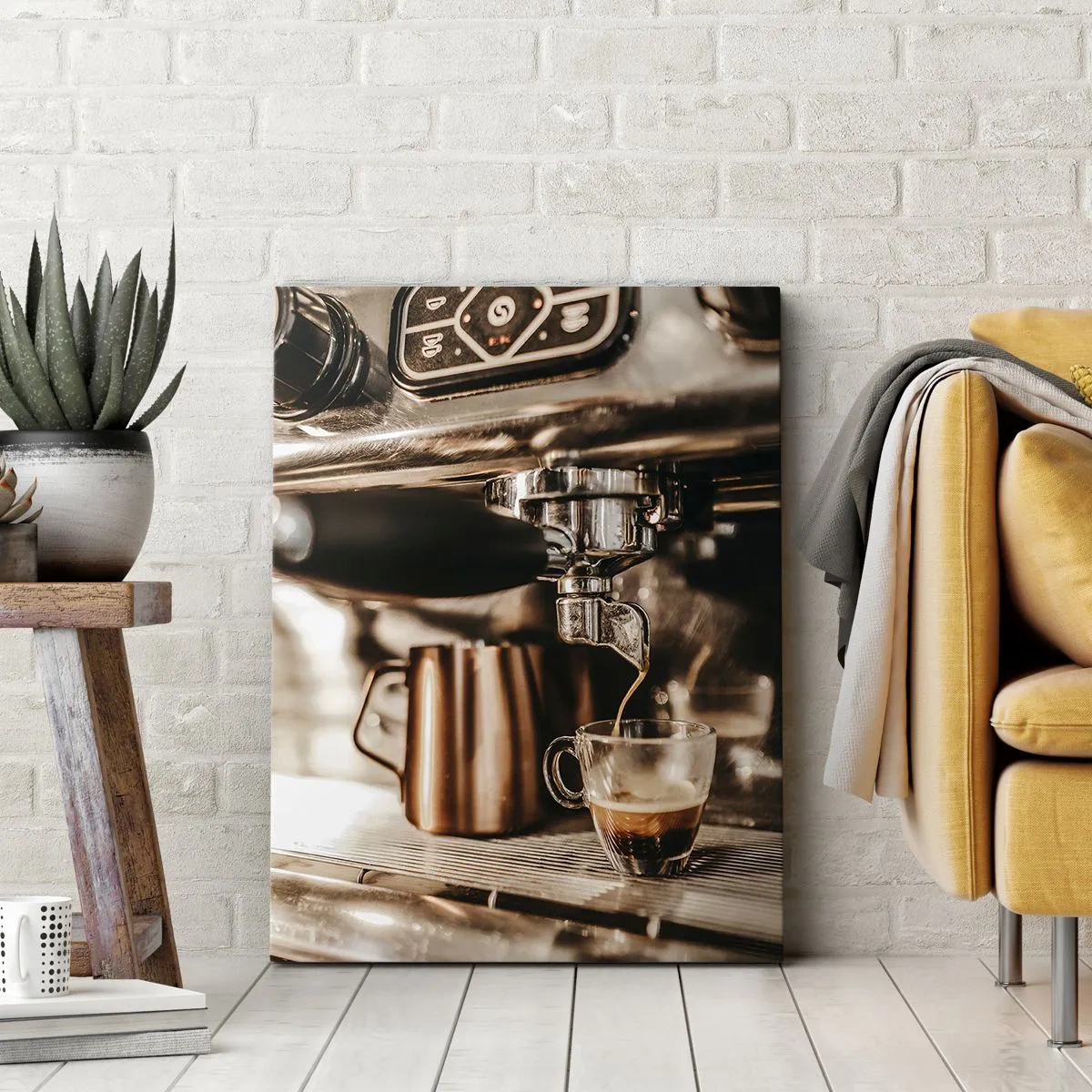 Impression sur toile - Image sur toile - Lueur de café - 45x80 cm