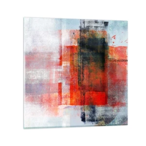 Impression sur verre - Image sur verre - Composition embrasée - 40x40 cm