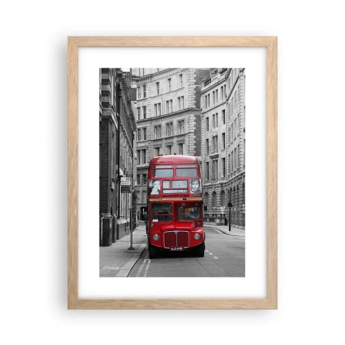 Affiche dans un chêne clair - Poster - La vie de tous les jours ne doit pas être grise - 30x40 cm