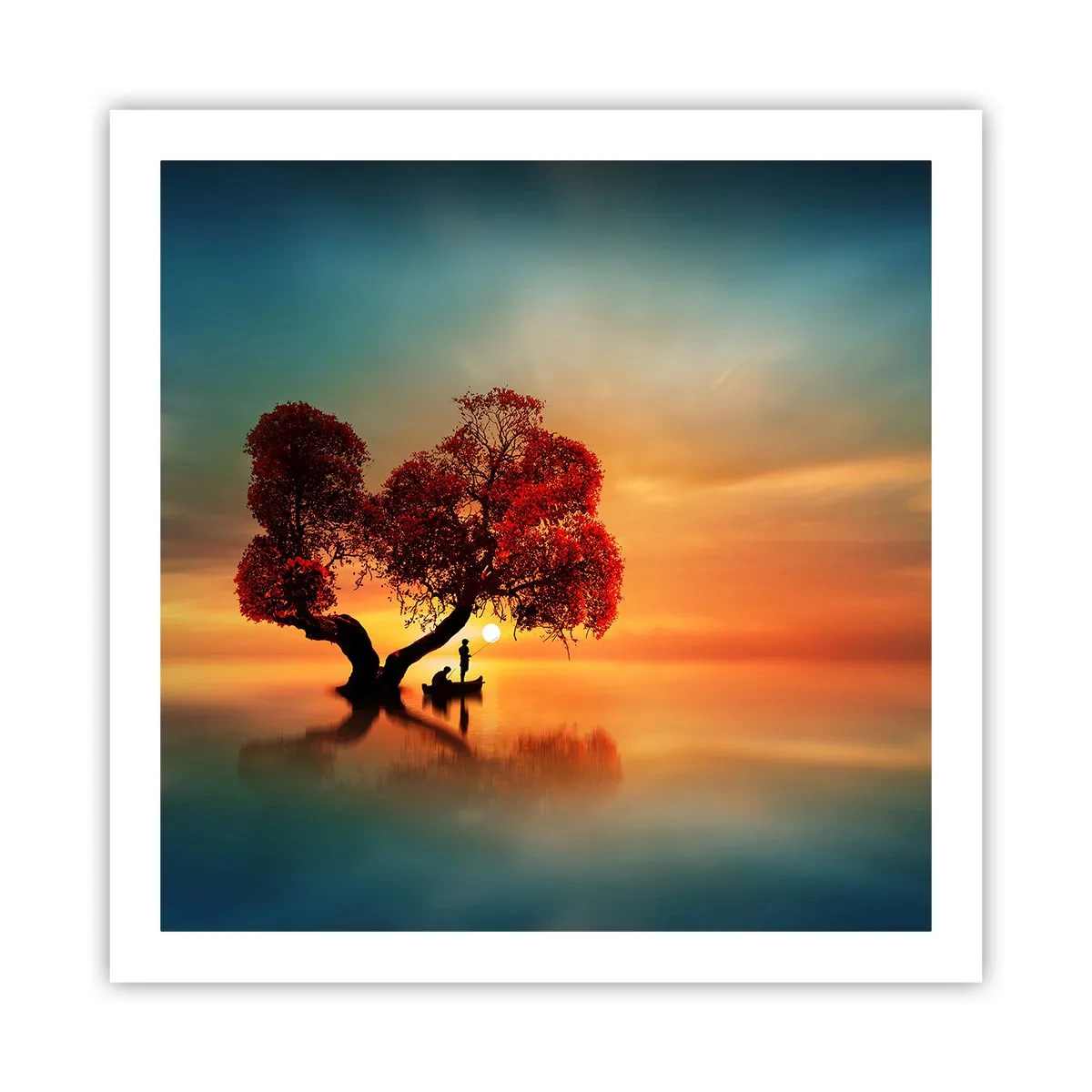 Affiche - Poster - Plénitude et éloignement sans monde - 60x60 cm