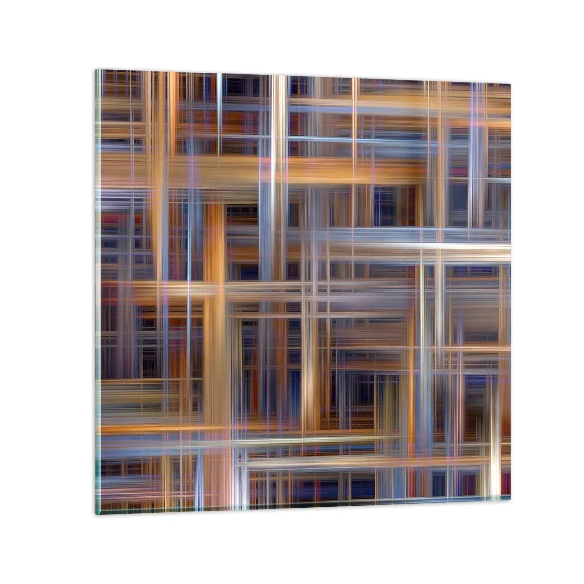 Impression sur verre - Image sur verre - Tissé de lumière - 60x60 cm