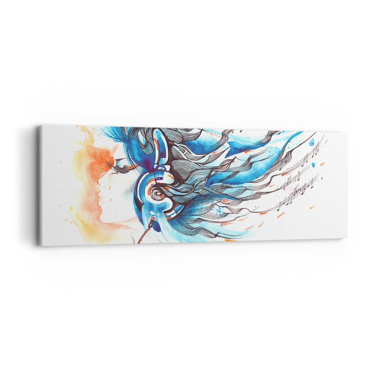 Impression sur toile - Image sur toile - Que la musique joue - 90x30 cm