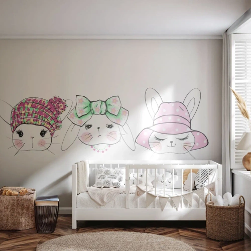 Papier Peint Photo Premium Canvas - Pensif, triste, satisfait - Pour les enfants, Graphique, Illustration - 500x350 cm