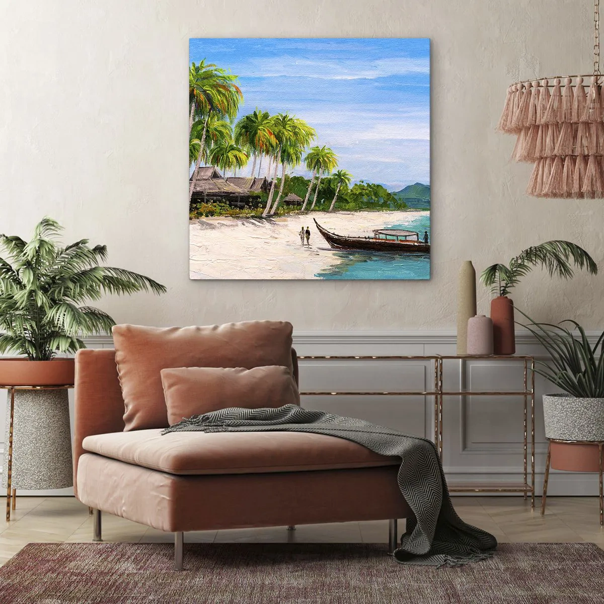 Impression sur toile - Image sur toile - Rêve exotique - 30x30 cm