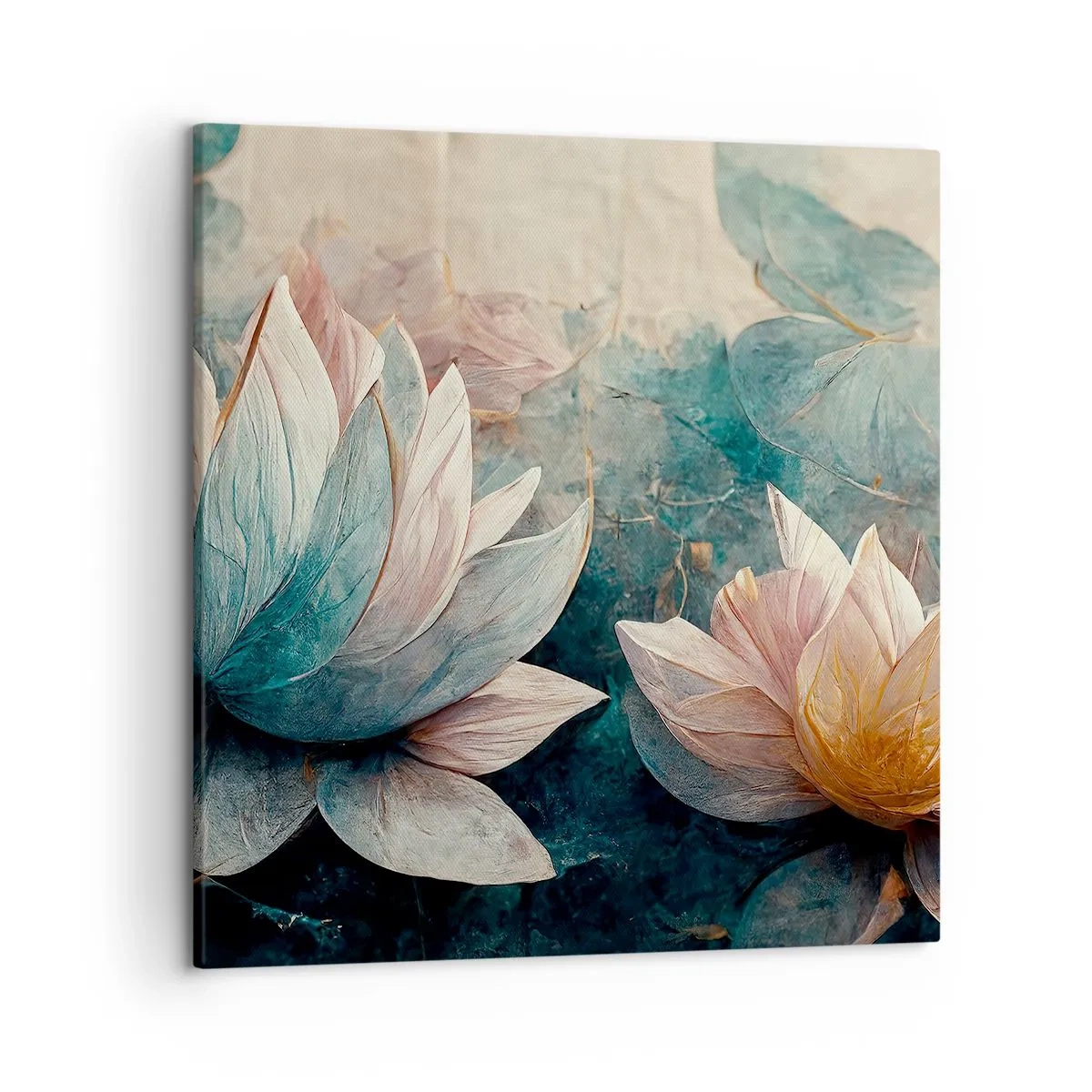 Impression sur toile - Image sur toile - Les étoiles du lac - 50x50 cm