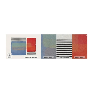 Échantillon de Papier Peint Premium Sand - Esprit et lettre de la géométrie - Abstraction, Morceau, Art moderne. - 100x30 cm