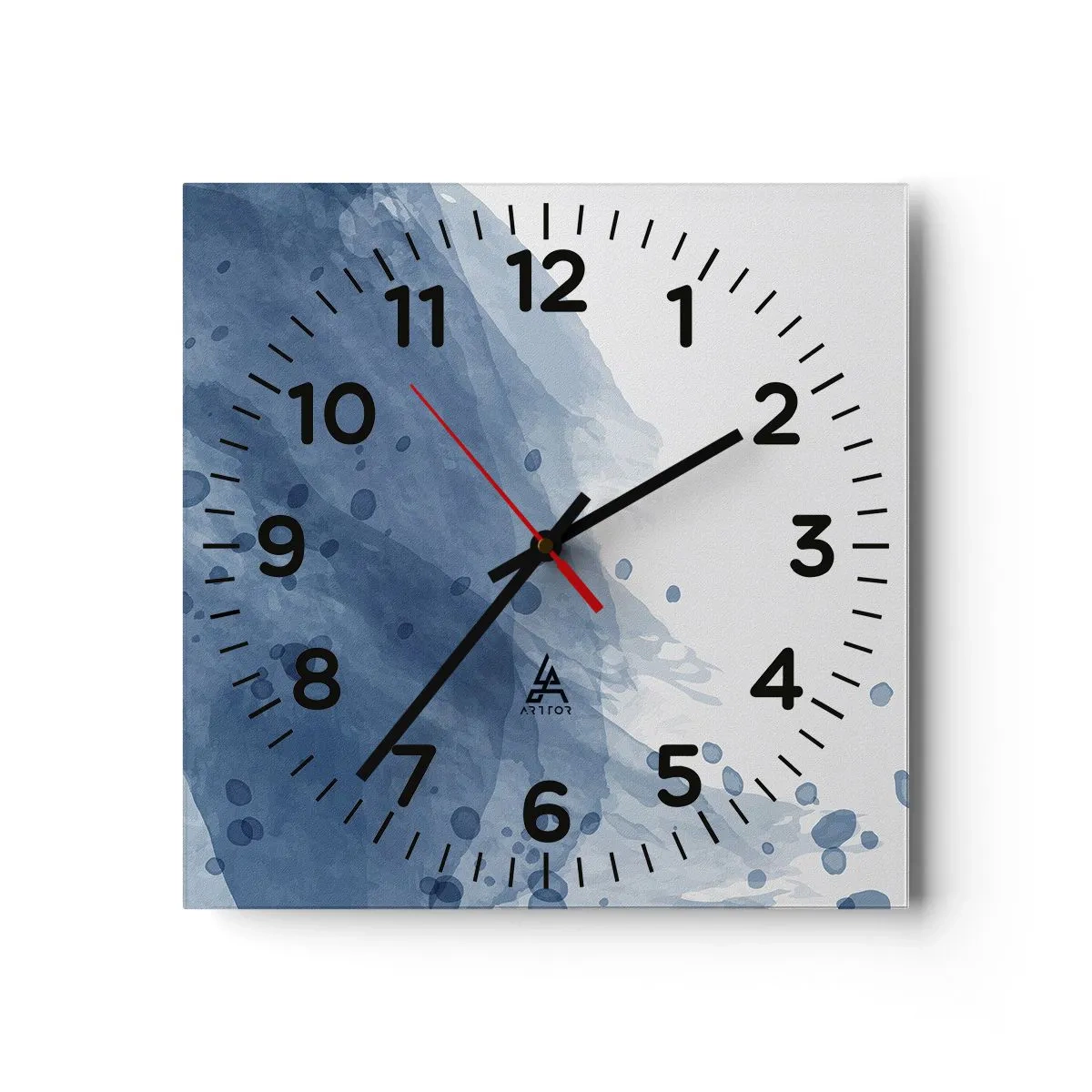 Horloge murale - Pendule murale - Tulle bleu - 40x40 cm