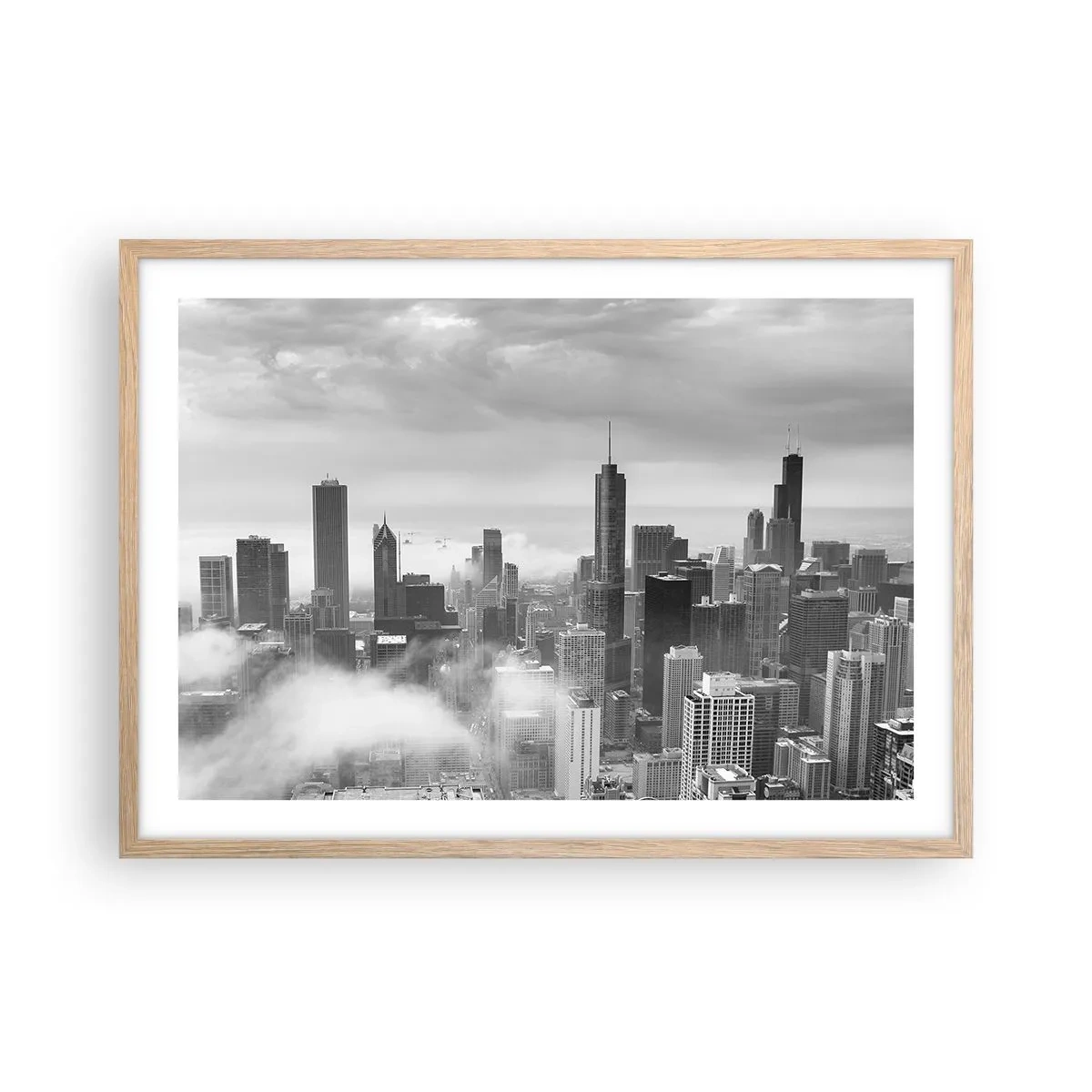 Affiche dans un chêne clair - Poster - Paysage américain - 70x50 cm