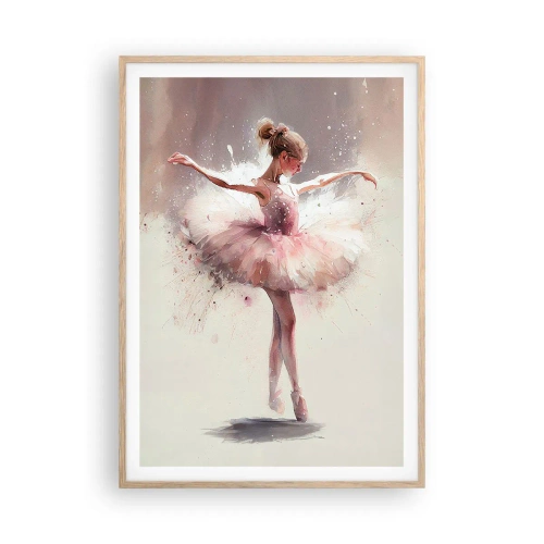 Affiche dans un chêne clair - Poster - Comme un jeune oiseau - 70x100 cm