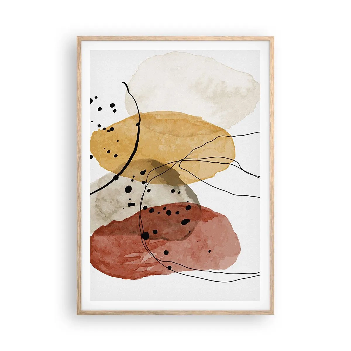 Affiche dans un chêne clair - Poster - Léger et transparent comme l'air - 70x100 cm