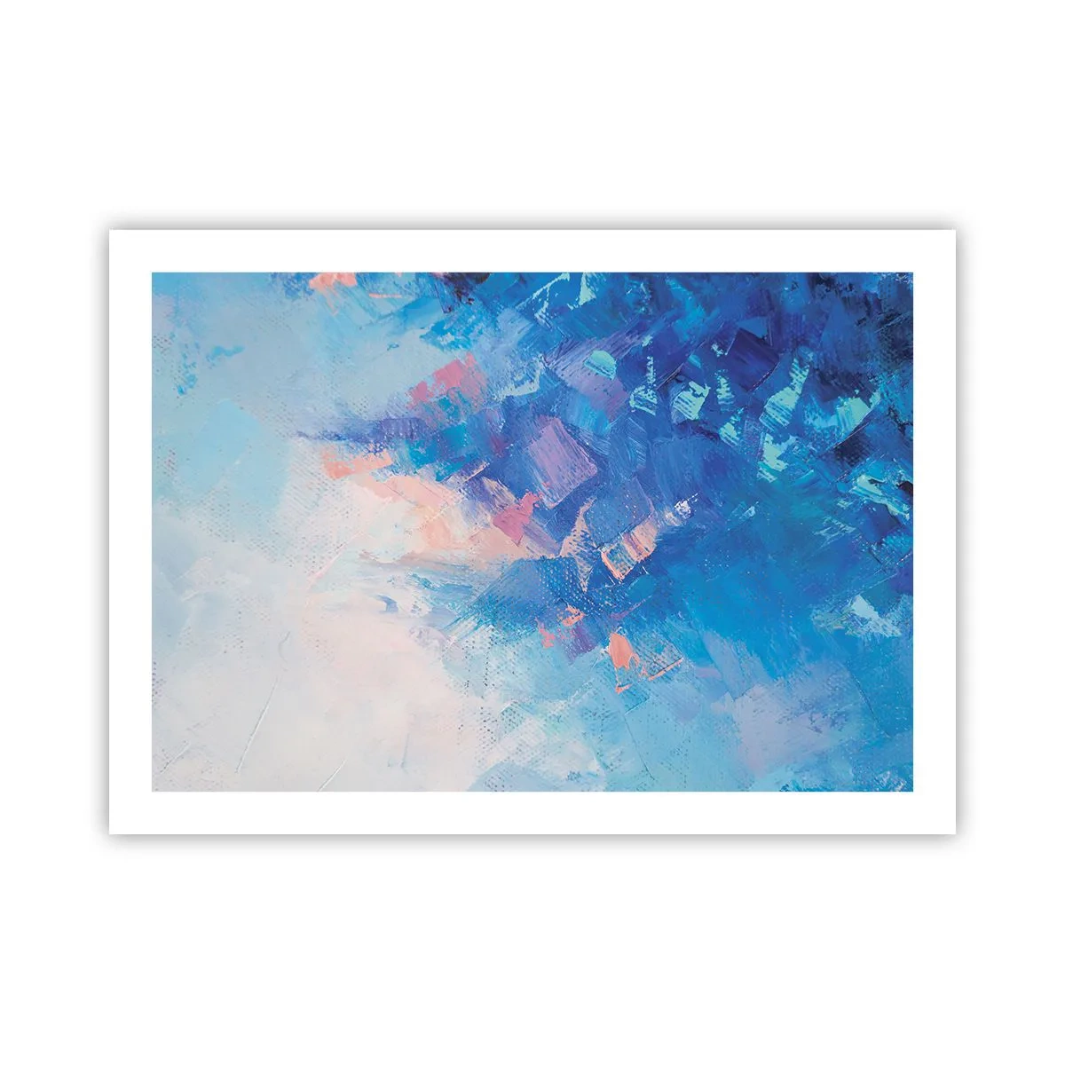 Affiche - Poster - Abstraction hivernale - 70x50 cm