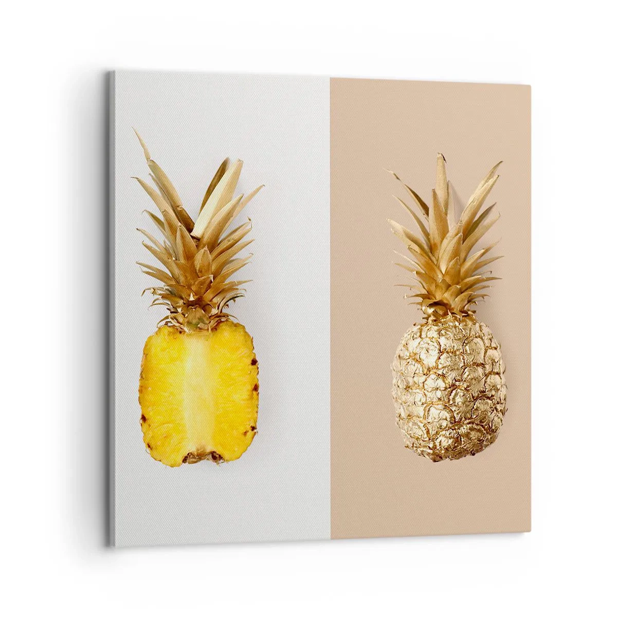 Impression sur toile - Image sur toile - Ananas pour nous - 60x60 cm