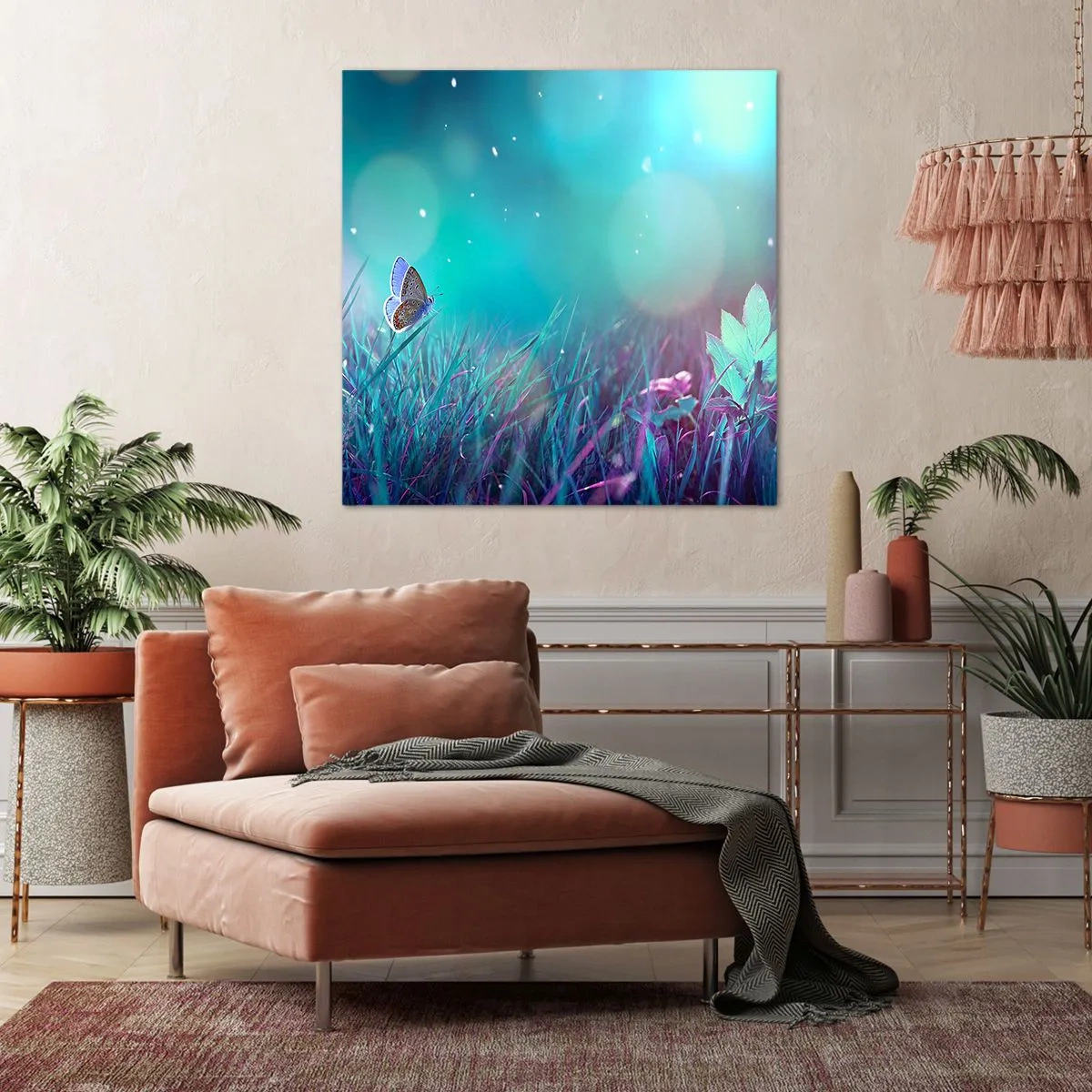 Impression sur toile - Image sur toile - La vie secrète de la prairie - 60x60 cm