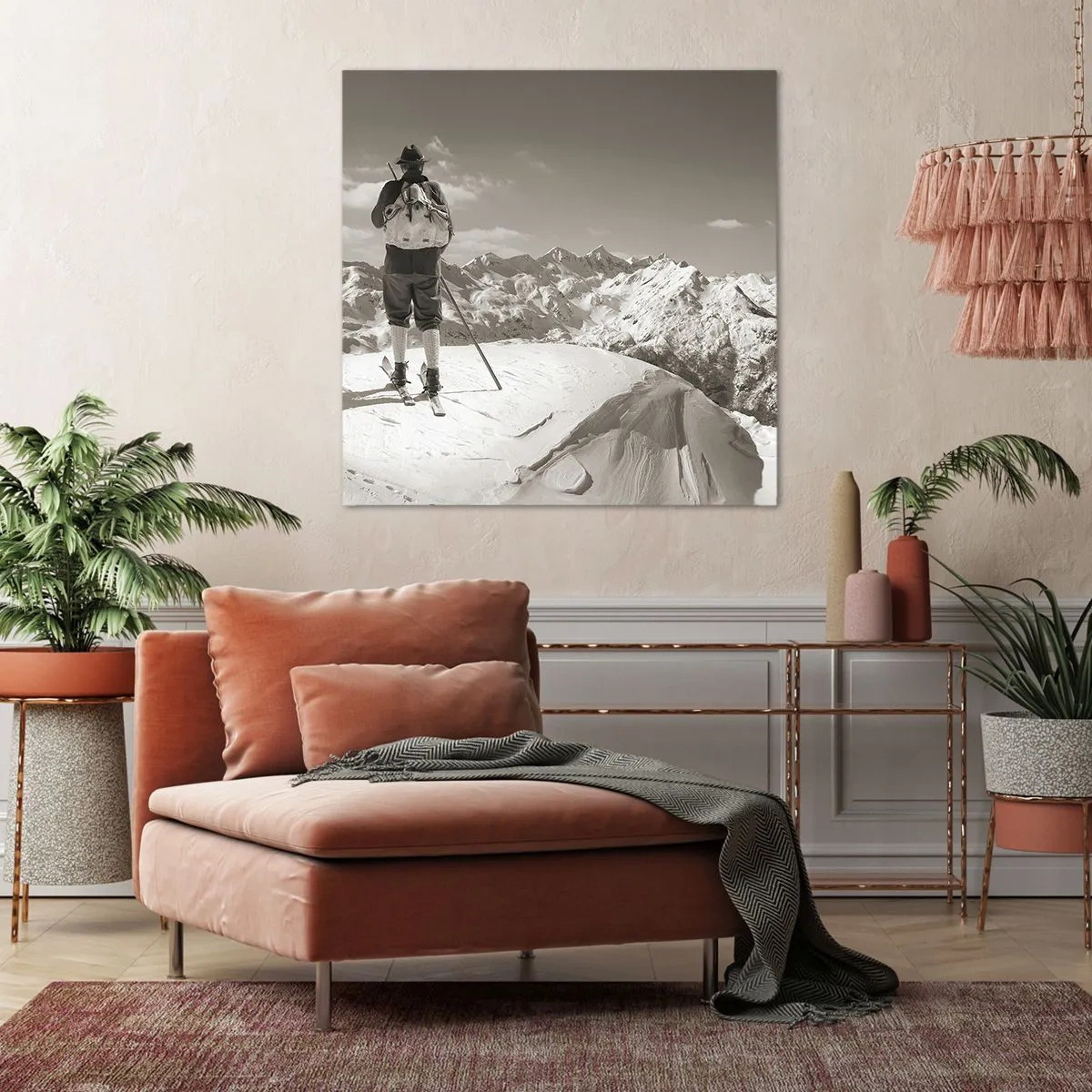 Impression sur toile - Image sur toile - Toutes les mêmes ces montagnes - 30x30 cm