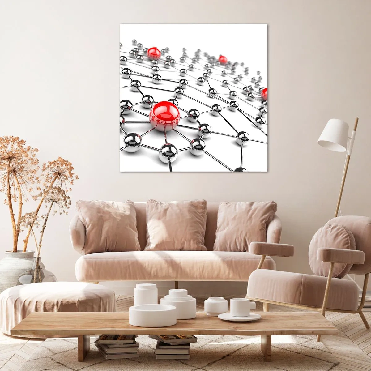 Impression sur toile - Image sur toile - Toile argentée - 50x50 cm