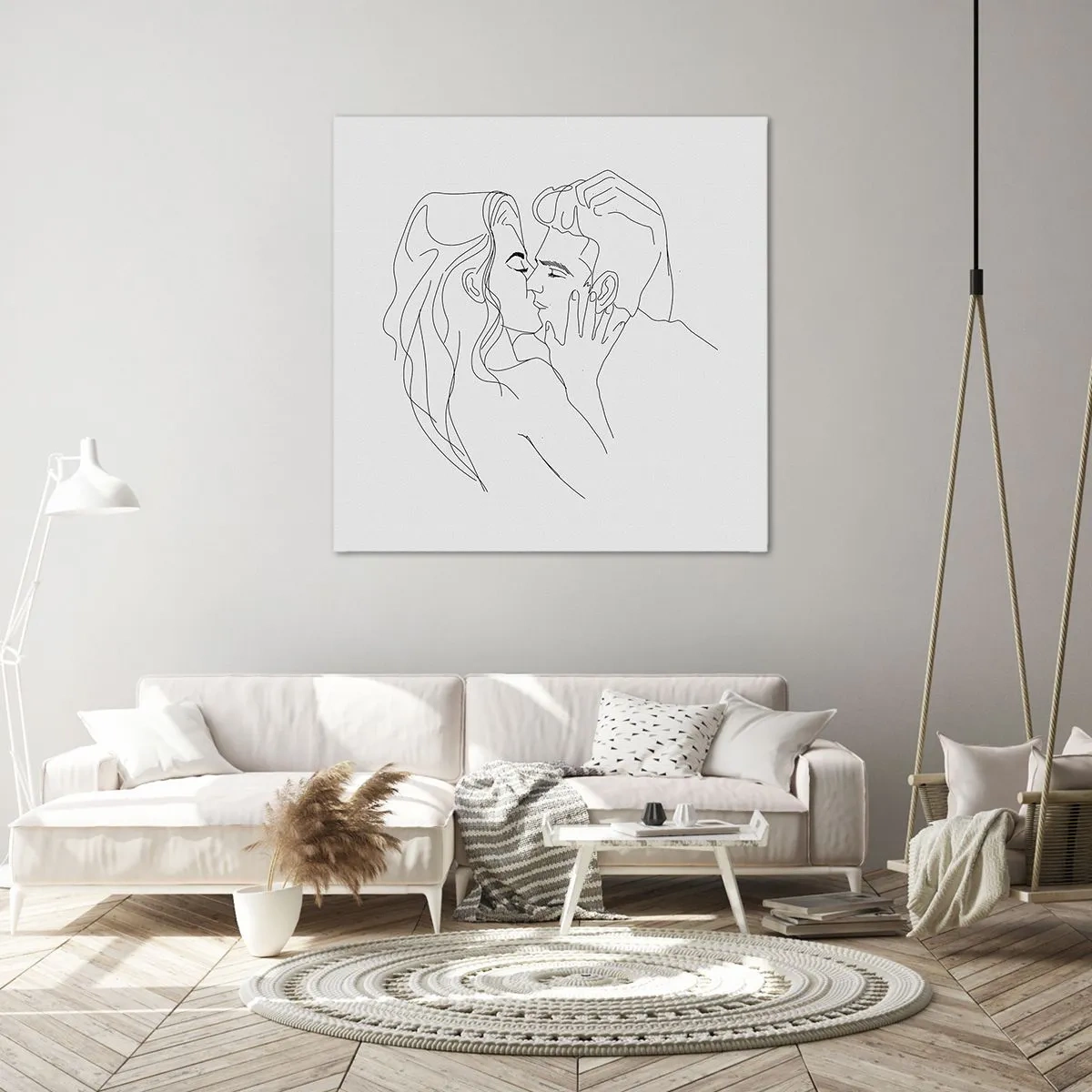 Impression sur toile - Image sur toile - La même ligne - 40x40 cm