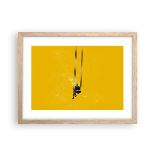 Affiche dans un chêne clair - Poster - Un jour comme tous les jours - 40x30 cm