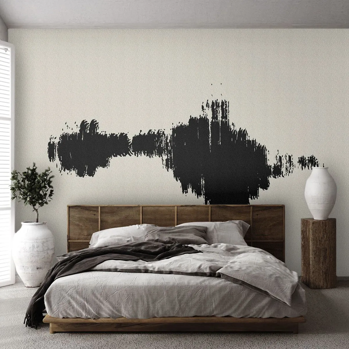 Papier Peint Autocollant Deluxe Sticker - Vibrations de l'imagination - Contemporain, Abstraction, scandinave - 400x280 cm