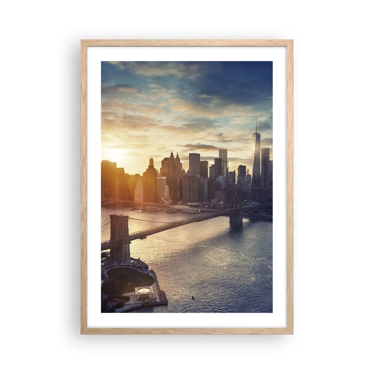 Affiche dans un chêne clair - Poster - Monument de la culture occidentale - 50x70 cm