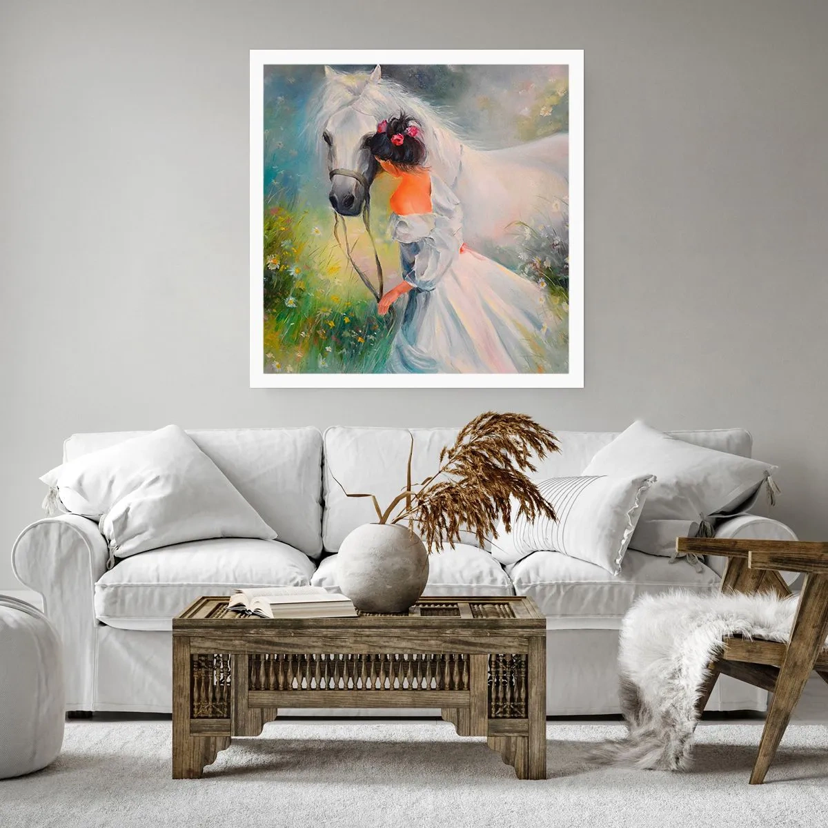 Affiche - Poster - Comme dans un beau rêve - 30x30 cm