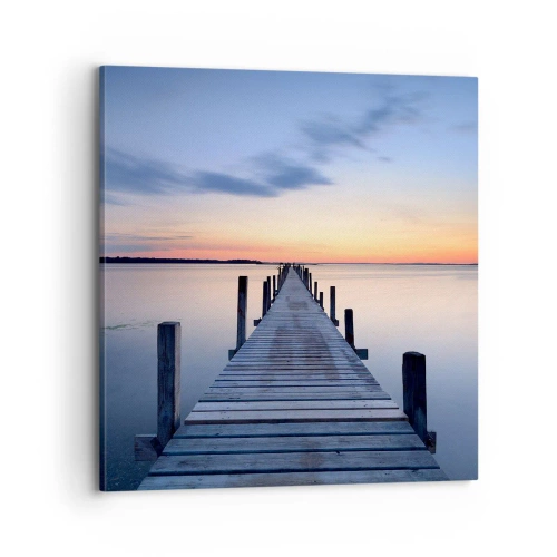 Impression sur toile - Image sur toile - Le calme d'un crépuscule serein - 70x70 cm