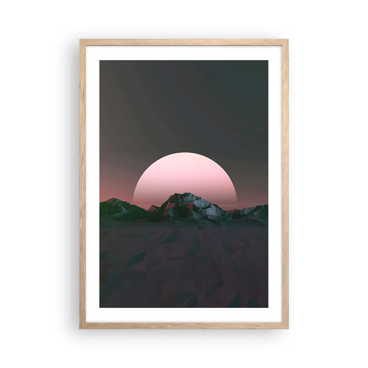 Affiche dans un chêne clair - Poster - Dans une galaxie voisine - 50x70 cm