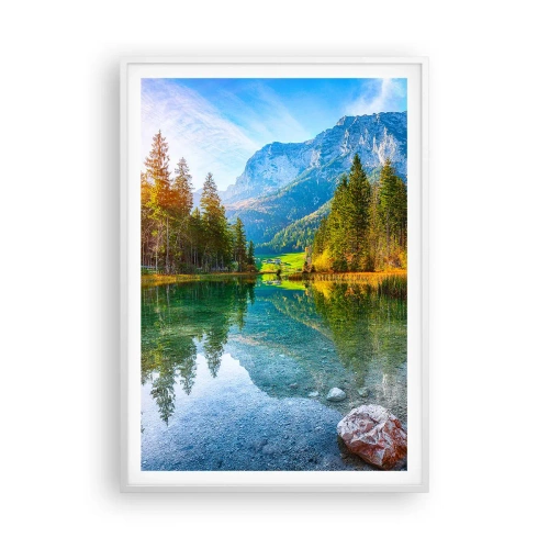 Affiche dans un cadre blanc - Poster - Douceur automnale - 70x100 cm