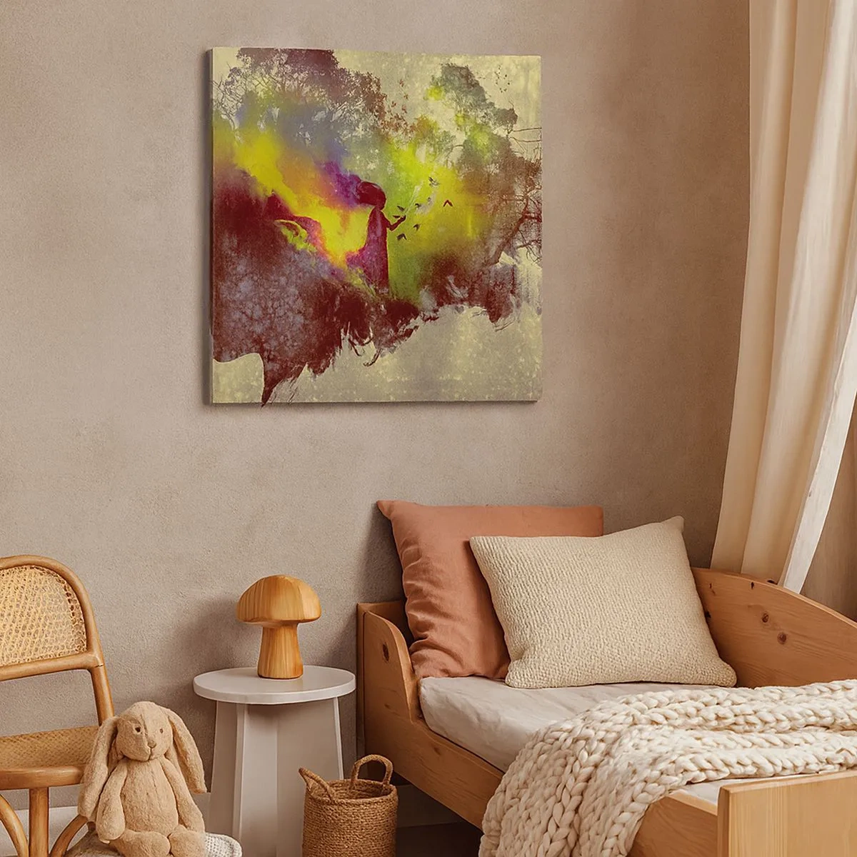 Impression sur toile - Image sur toile - Mère Nature - 30x30 cm