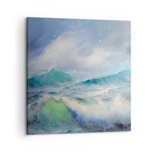 Impression sur toile - Image sur toile - "Le tourbillon hurlait de triomphe..." - 60x60 cm