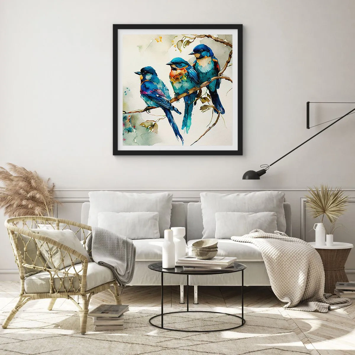 Affiche dans un cadre noir - Poster - A-t-il été offensé ? - 30x30 cm