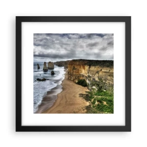 Affiche dans un cadre noir - Poster - Beauté brute - 30x30 cm