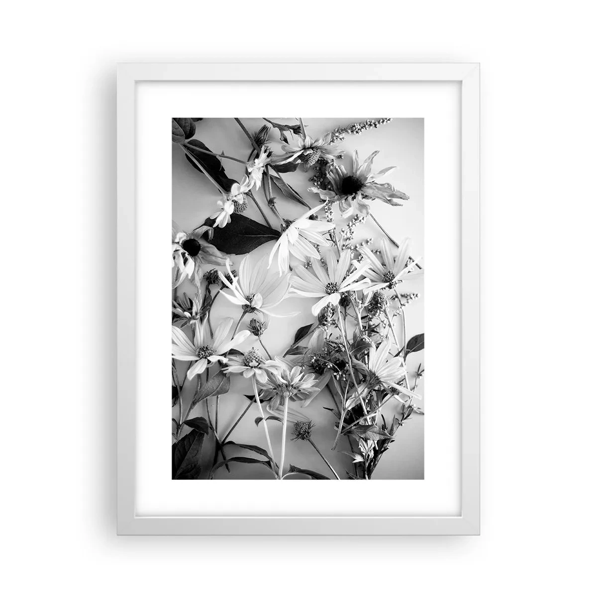 Affiche dans un cadre blanc - Poster - Non-un bouquet de fleurs - 30x40 cm