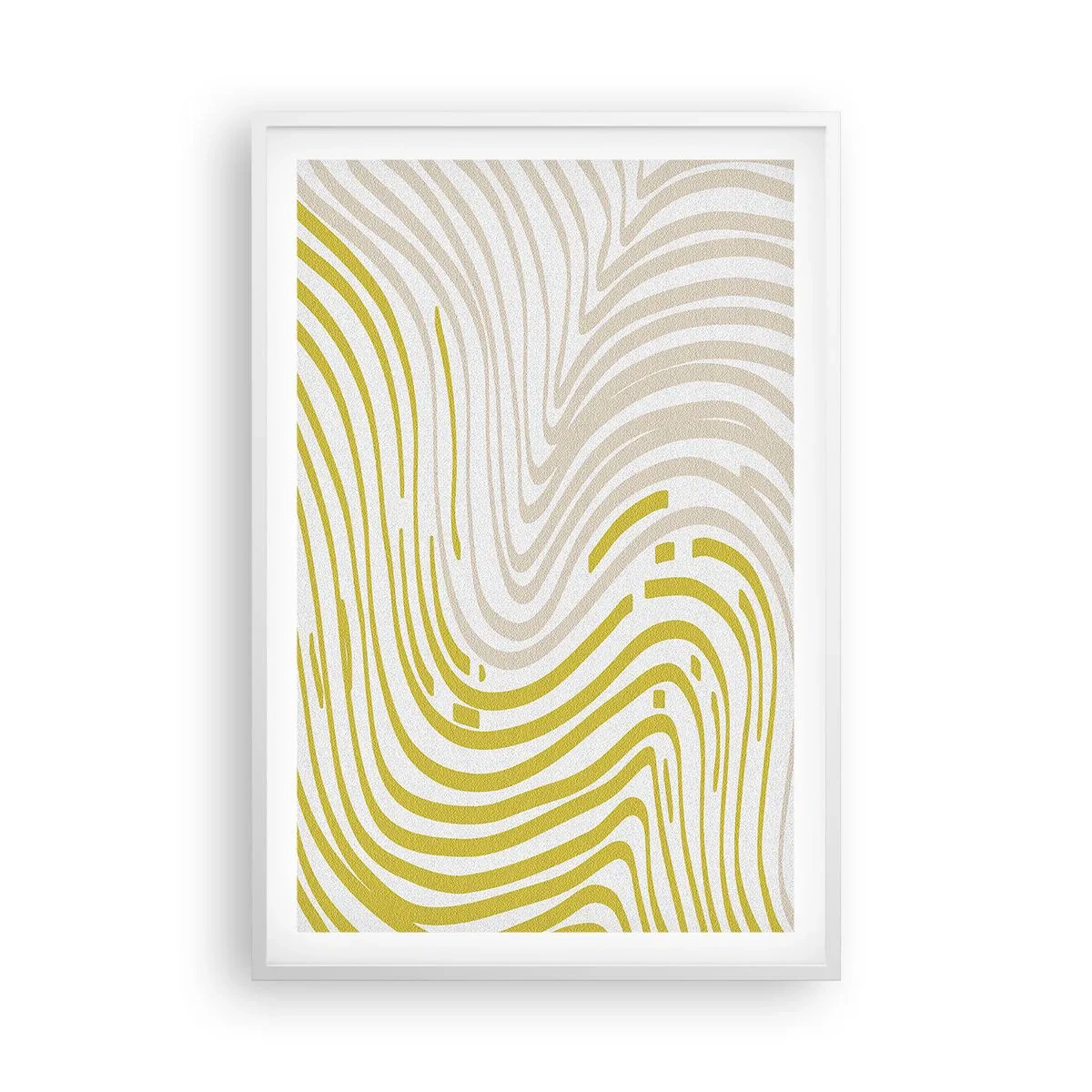 Affiche dans un cadre blanc - Poster - Une composition au léger virage - 61x91 cm