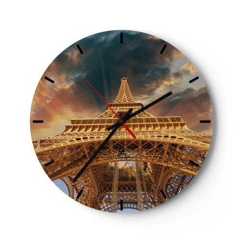 Horloge murale - Pendule murale - Comment l'humanité a atteint le ciel - 40x40 cm