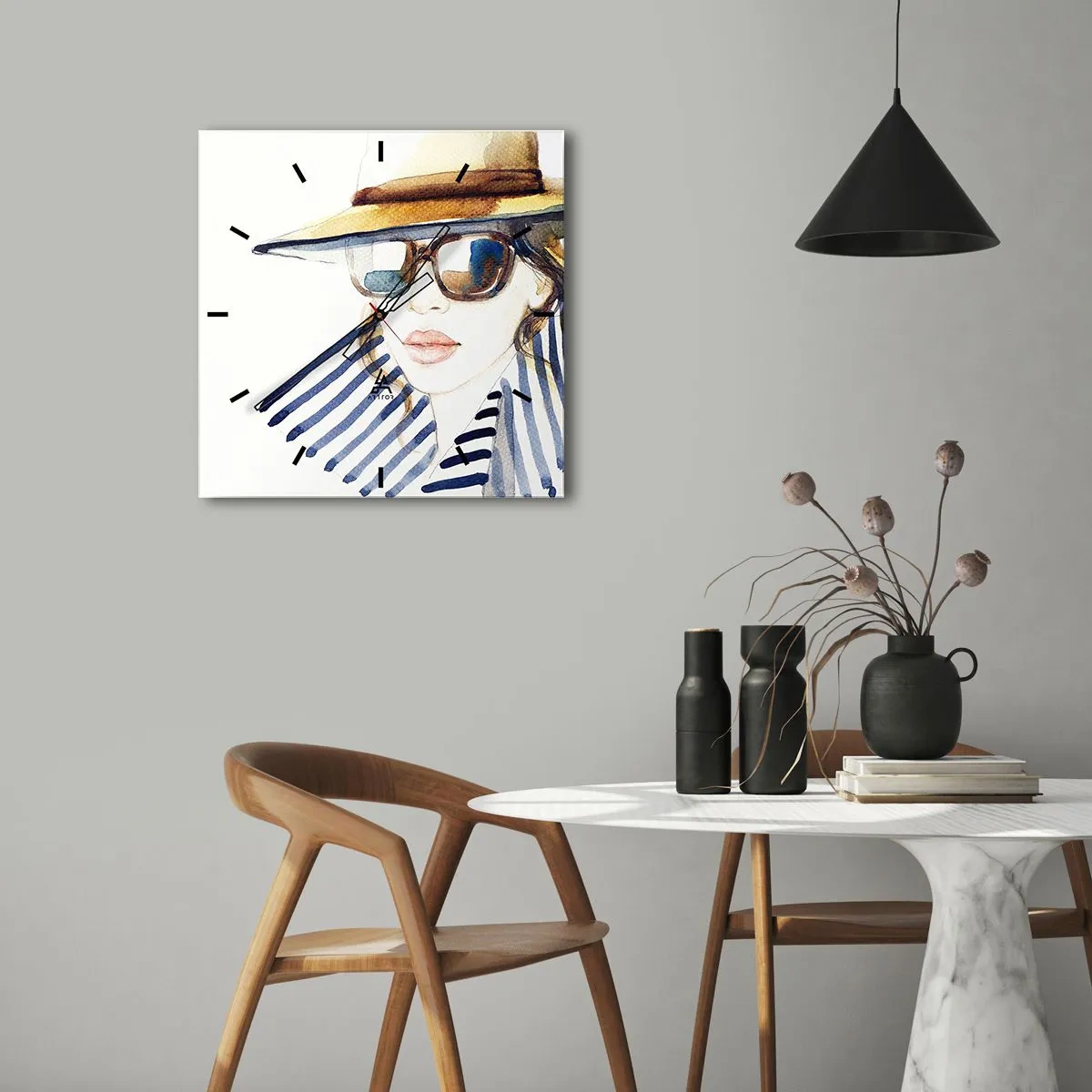 Horloge murale - Pendule murale - La Floride vous souhaite la bienvenue ! - 30x30 cm