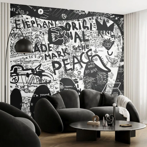 Papier Peint Photo Standard Eco - La richesse des rues - Graffiti, Morceau, Graphique - 300x210 cm