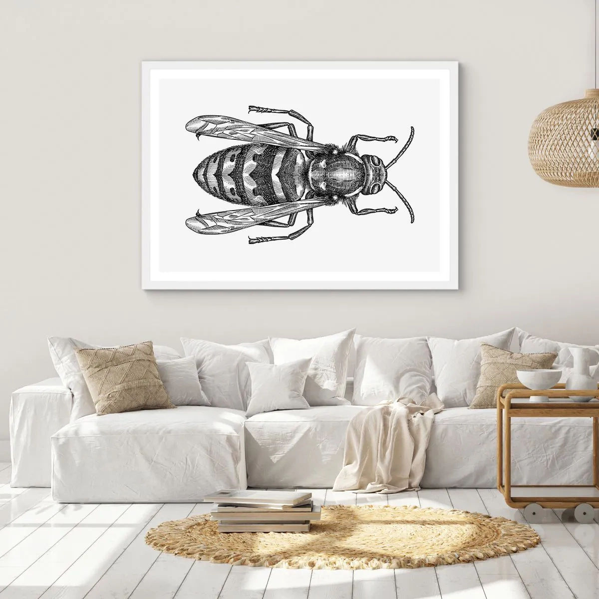 Affiche dans un cadre blanc - Poster - D'une planète d'insectes - 40x30 cm